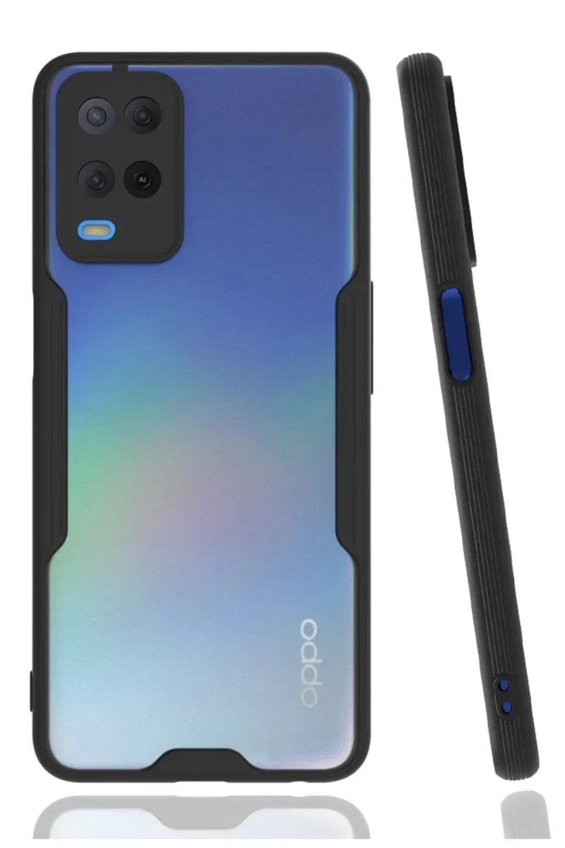 Oppo A54 4G Kılıf Platin Silikon - Siyah