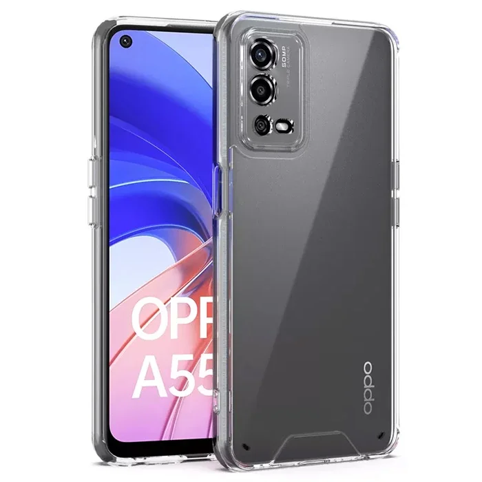 OPPO A55 4G Kamera Koruyucu Ultra İnce Şeffaf Silikon Kılıf - Dayanıklı ve Şık