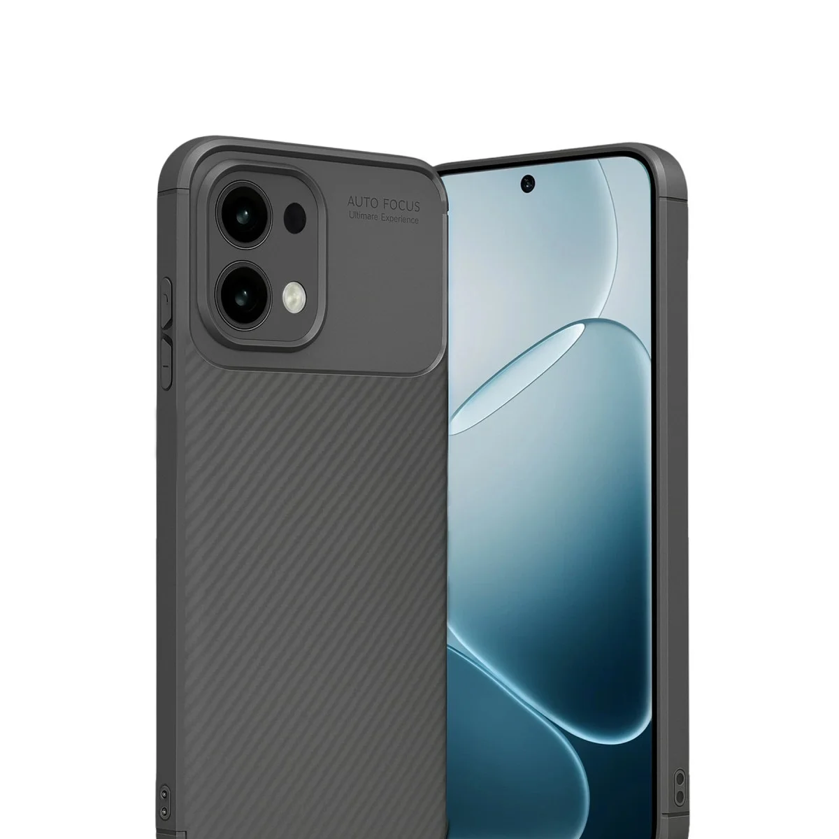 Oppo A6 Pro 4g Auto Focus Karbon Kapak - Gri Oppo A6 Pro 4g Auto Focus Karbon Kapak - Gri