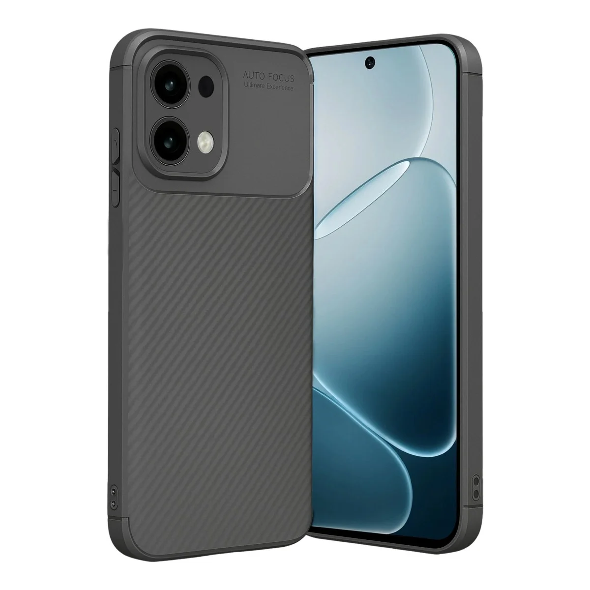 Oppo A6 Pro 4g Auto Focus Karbon Kapak - Gri Oppo A6 Pro 4g Auto Focus Karbon Kapak - Gri