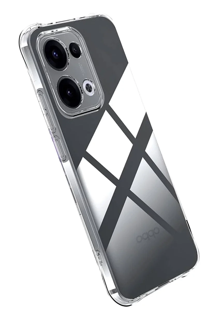 Oppo A6 Pro 4G Lüx Şeffaf Silikon - Şeffaf Oppo A6 Pro 4G Lüx Şeffaf Silikon - Şeffaf
