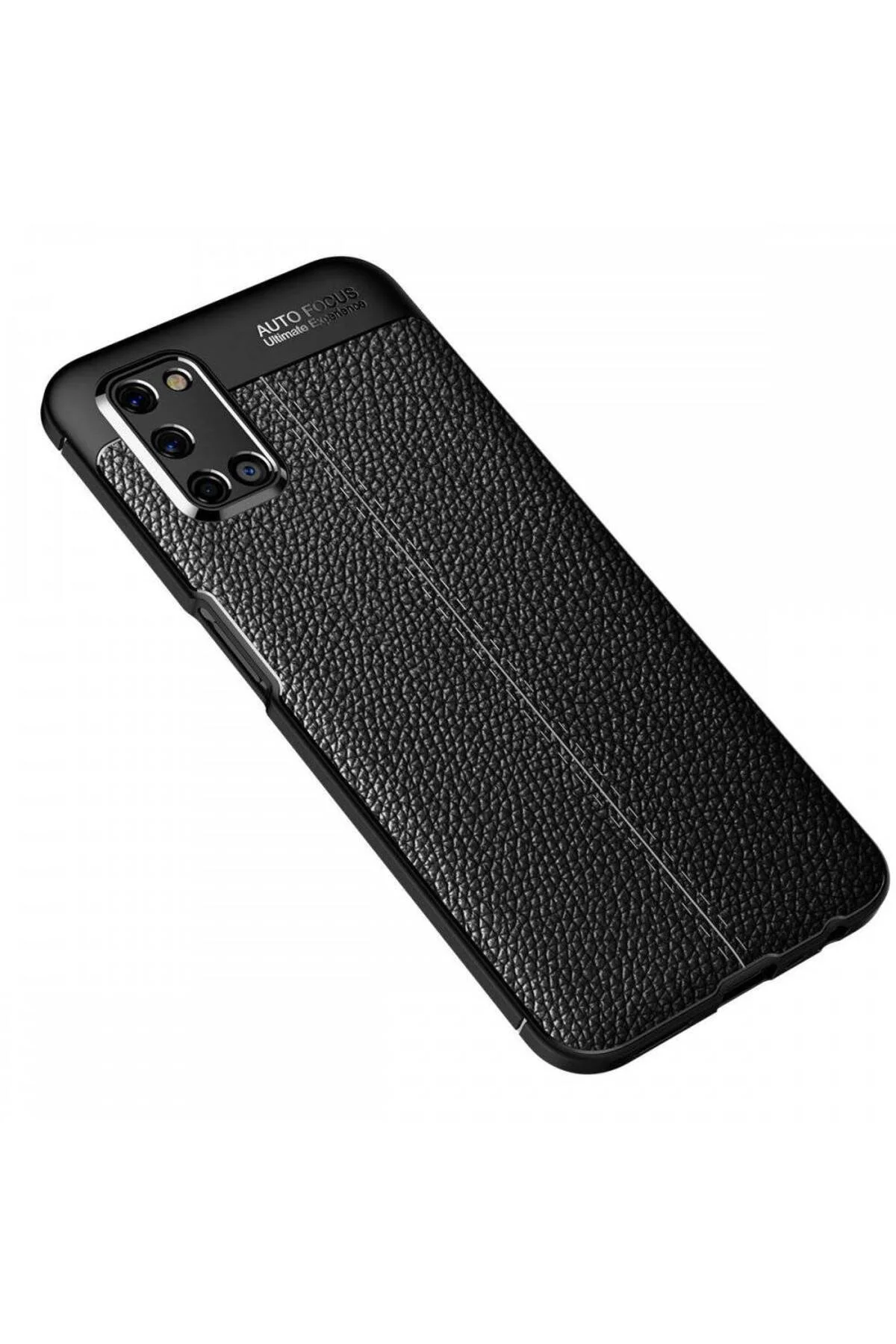 Oppo A72 Deri Görünümlü Silikon Kırmızı