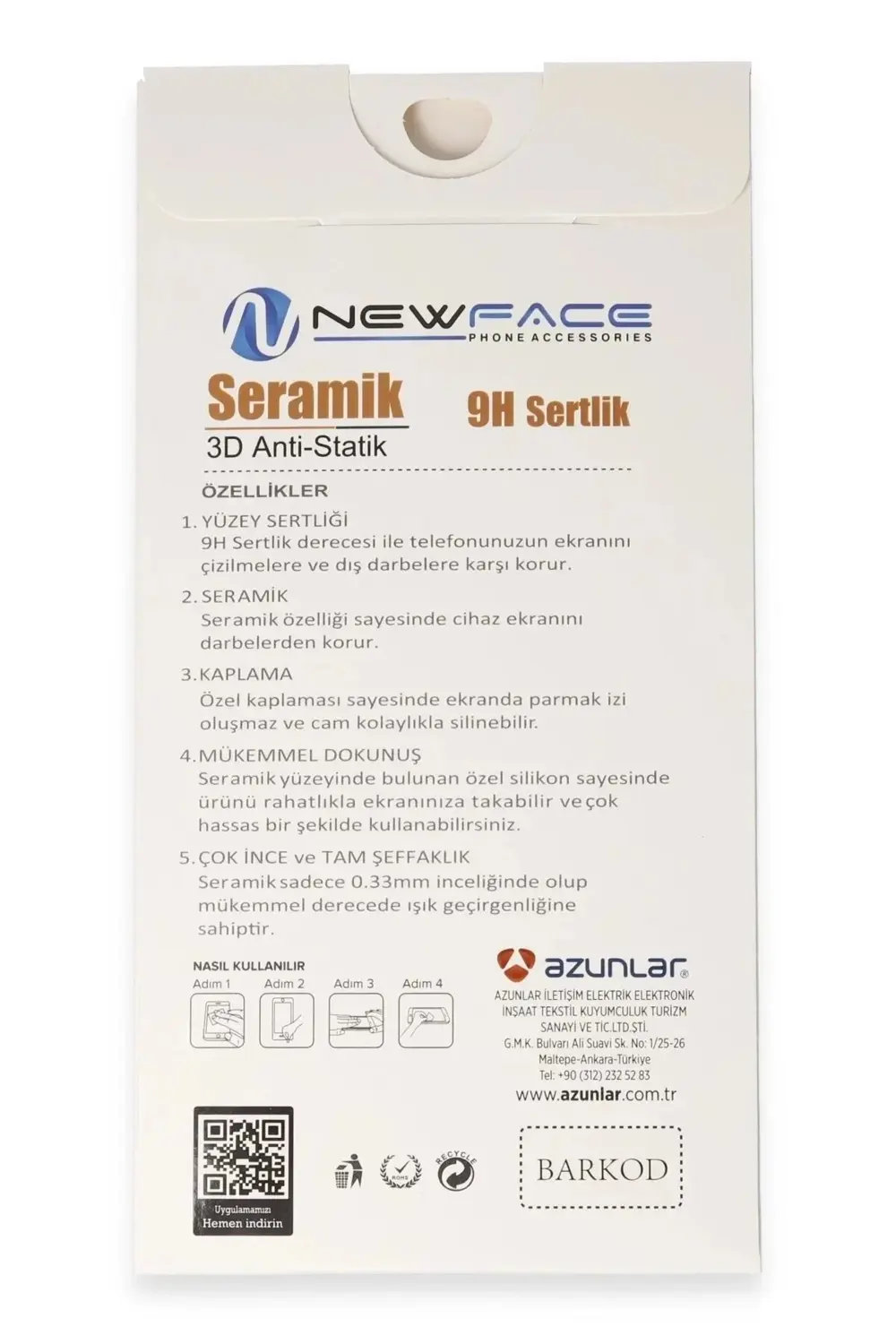Oppo A74 4G 3D Antistatik Mat Seramik Nano Ekran Koruyucu-(5796)