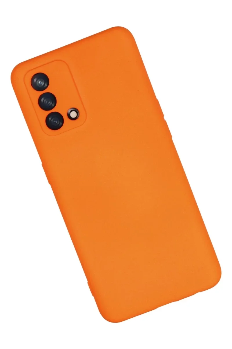 Oppo A74 4G Kılıf Nano içi Kadife Silikon - Turuncu Oppo A74 4G Kılıf Nano içi Kadife Silikon - Turuncu