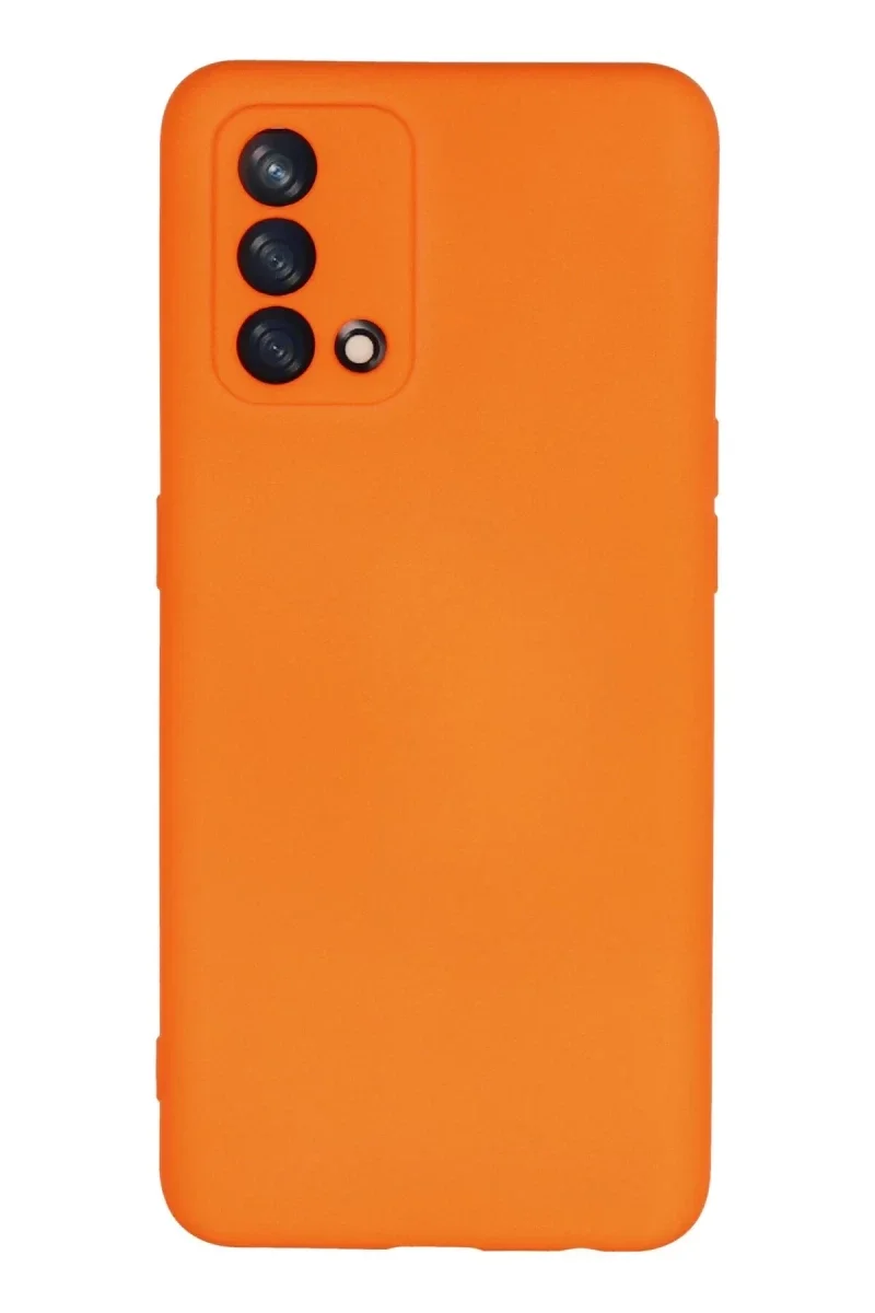 Oppo A74 4G Kılıf Nano içi Kadife Silikon - Turuncu Oppo A74 4G Kılıf Nano içi Kadife Silikon - Turuncu