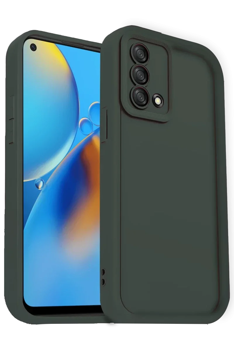 Oppo A74 4G Kılıf Viera Silikon - Koyu Yeşil Oppo A74 4G Kılıf Viera Silikon - Koyu Yeşil