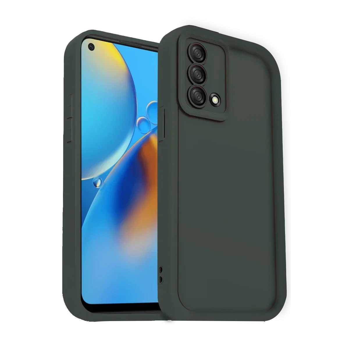 Oppo A74 4G Kılıf Viera Silikon - Koyu Yeşil Oppo A74 4G Kılıf Viera Silikon - Koyu Yeşil
