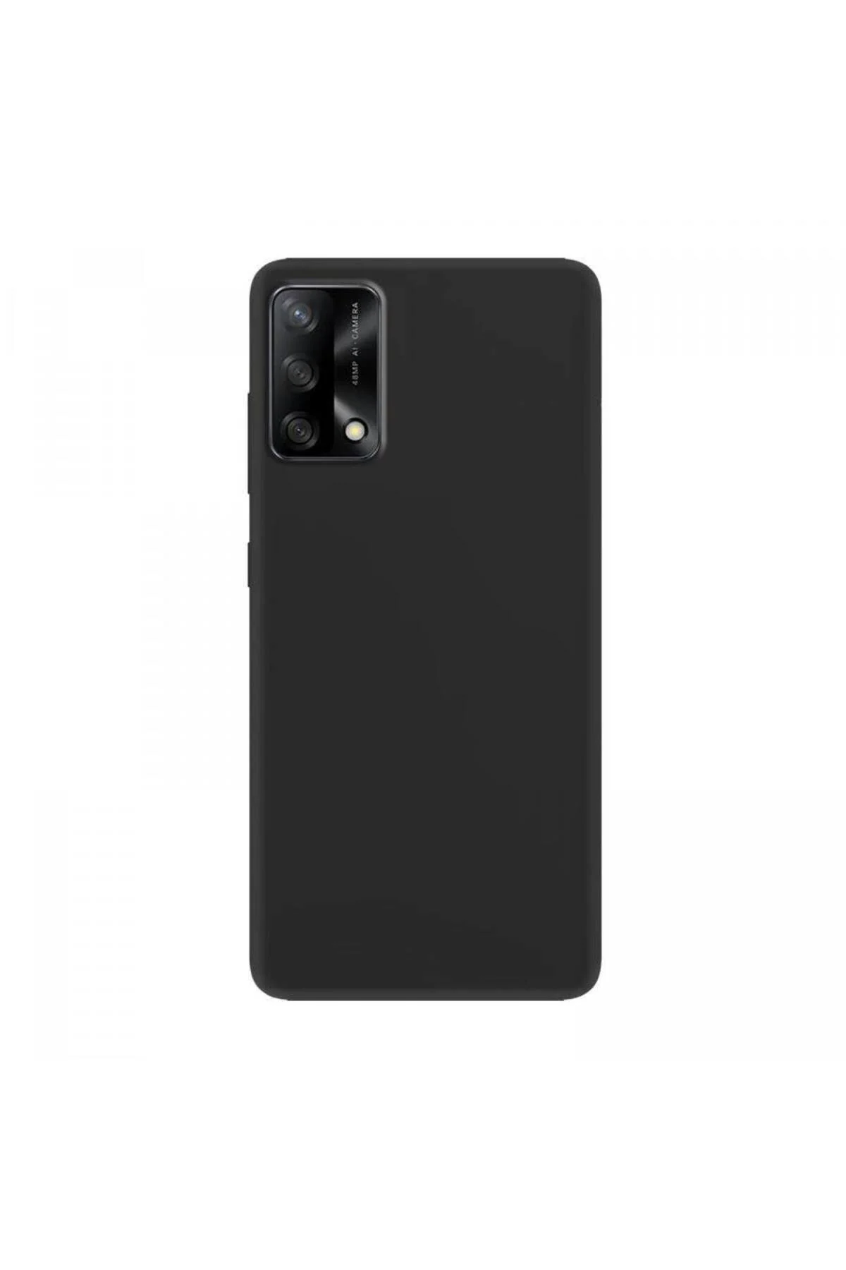 Oppo A74 İnce Mat Silikon Kılıf Siyah
