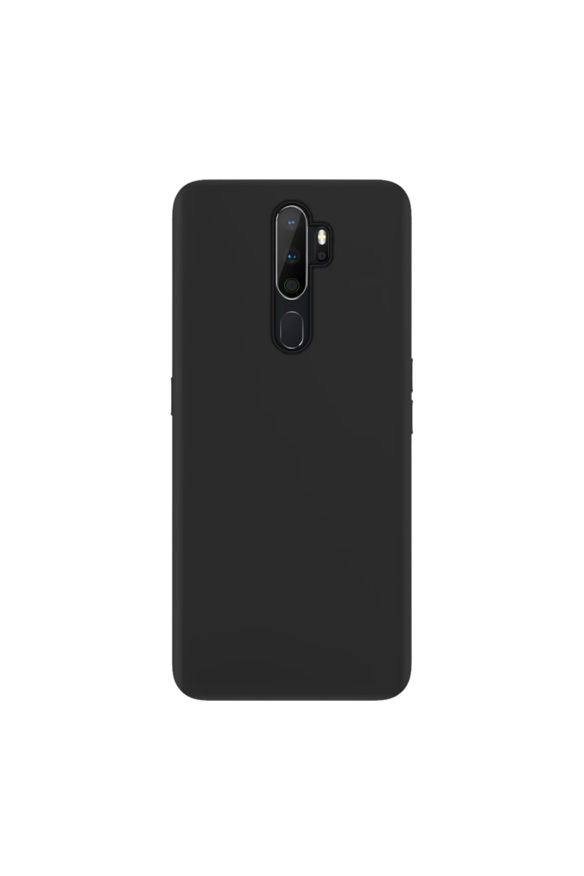 Oppo A9 2020 İnce Mat Silikon Kılıf Siyah