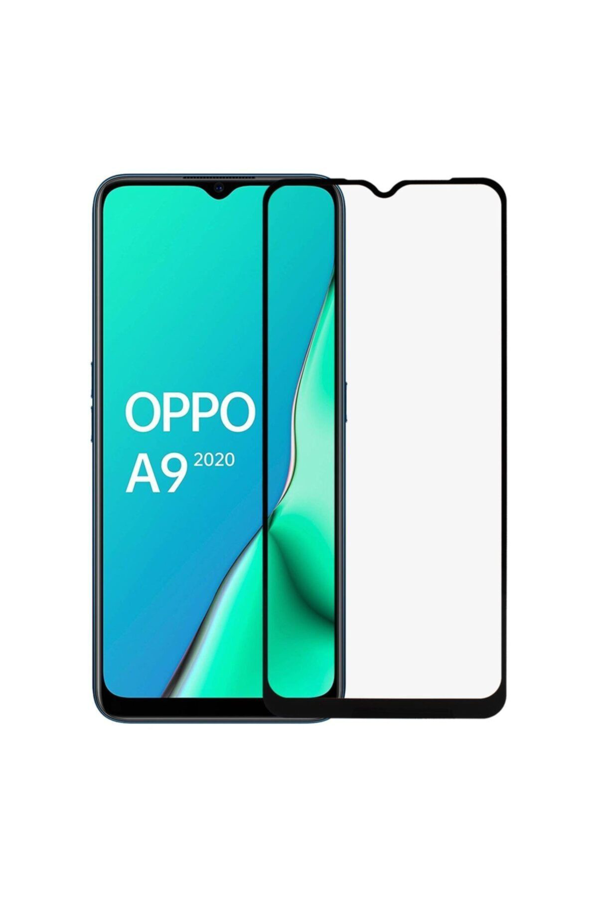 Oppo A9 2020 Siyah Seramik Nano Ekran Koruyucu Tam Kaplayan Kırıl