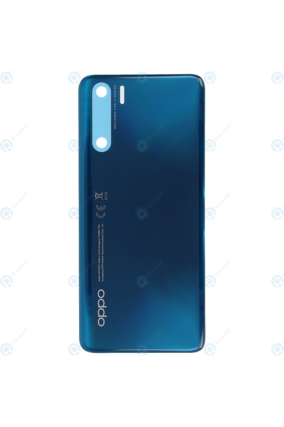 Oppo A91 Arka Pil Kapağı, LENS HARİÇ PCPM00 CPH2001 CPH2021 Mavi