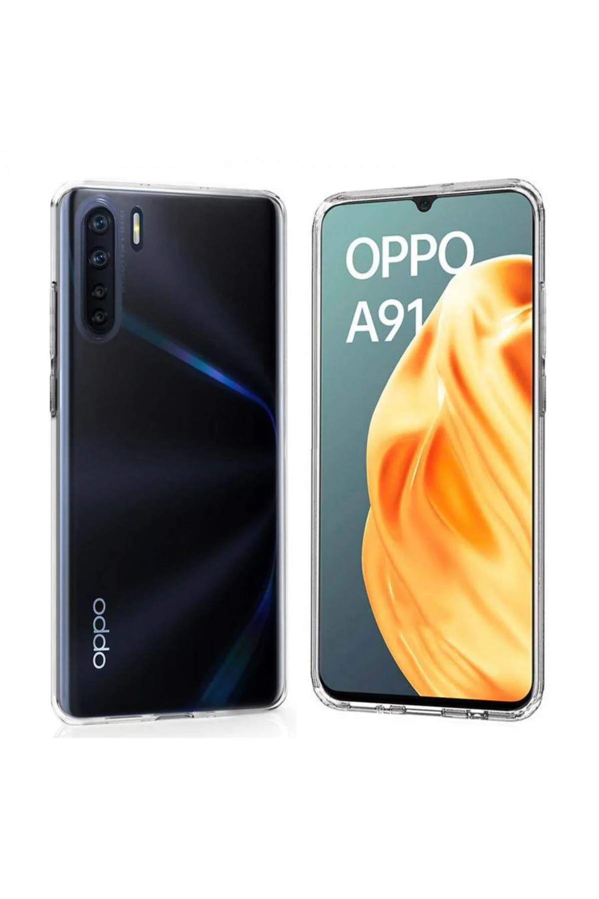 Oppo A91 Ultra İnce Silikon Kılıf Şeffaf