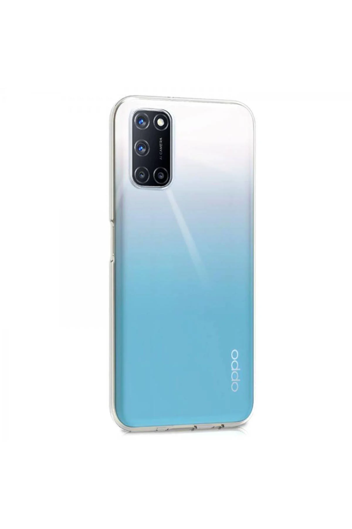 Oppo A92 2.0 MM Korumalı Silikon Kılıf Şeffaf