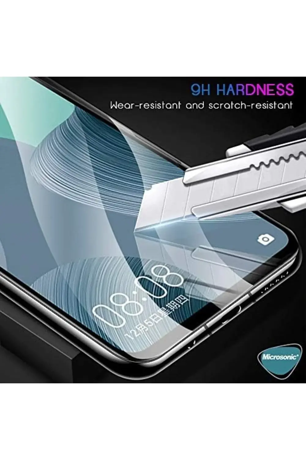 Oppo A92 Tam Kaplayan Temperli Cam Ekran Koruyucu Siyah 395519