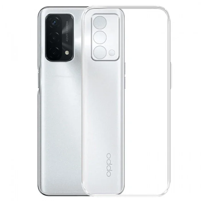 OPPO A93 5G Şeffaf Kamera Lens Korumalı Silikon Kılıf - Darbeye Dayanıklı