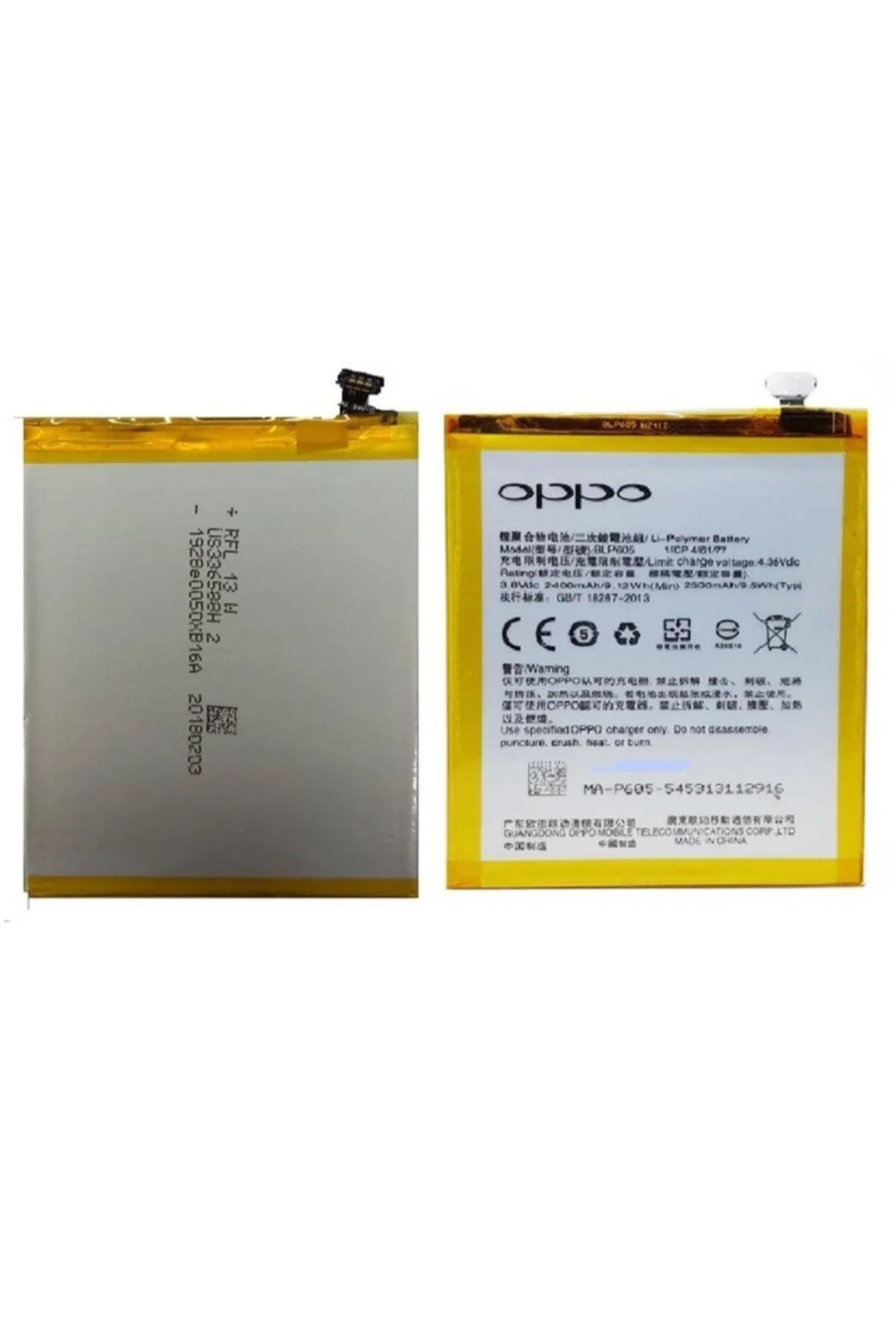 OPPO F1-A33 BLP605 Pil Batarya 2400mAh