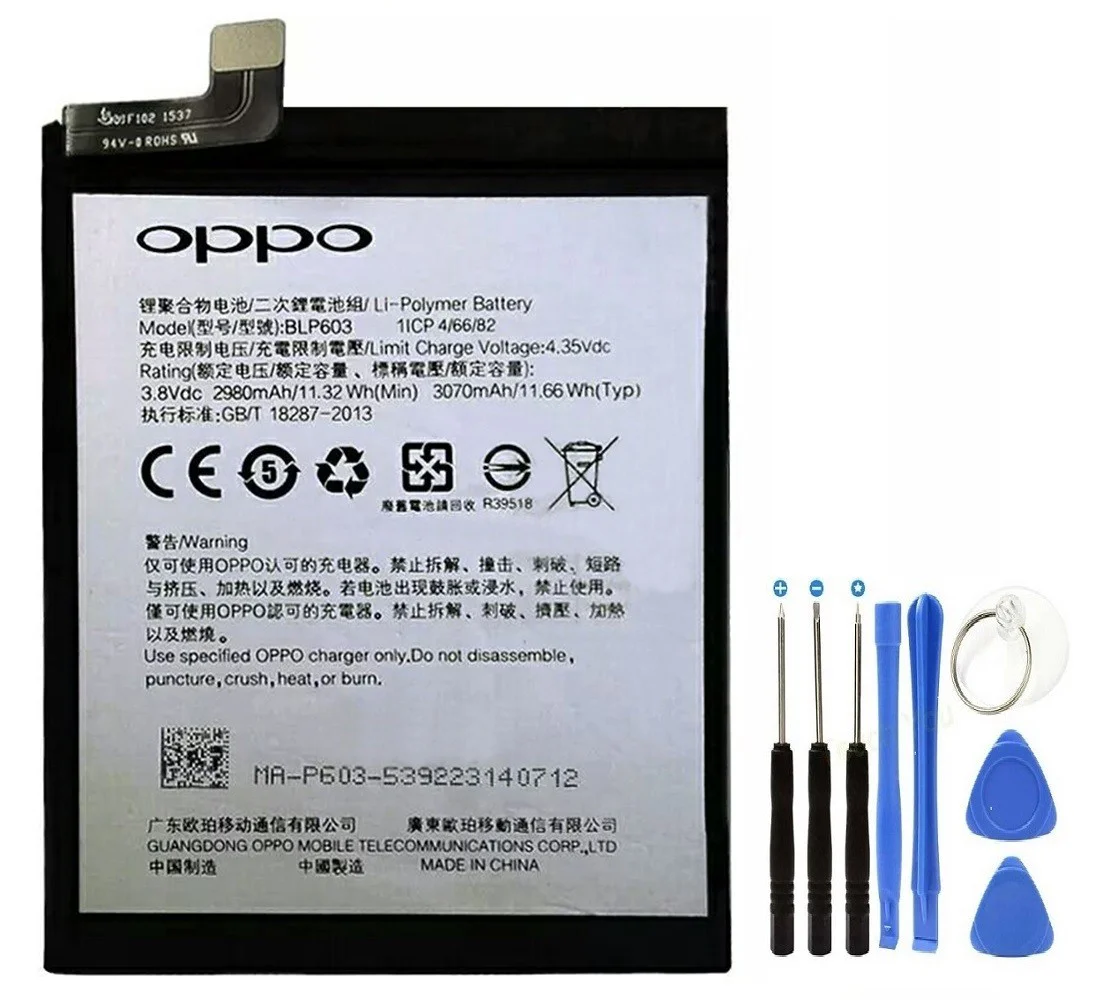 Oppo R7S R7ST R7SM Pil BLP603 Batarya ve Tamir Seti