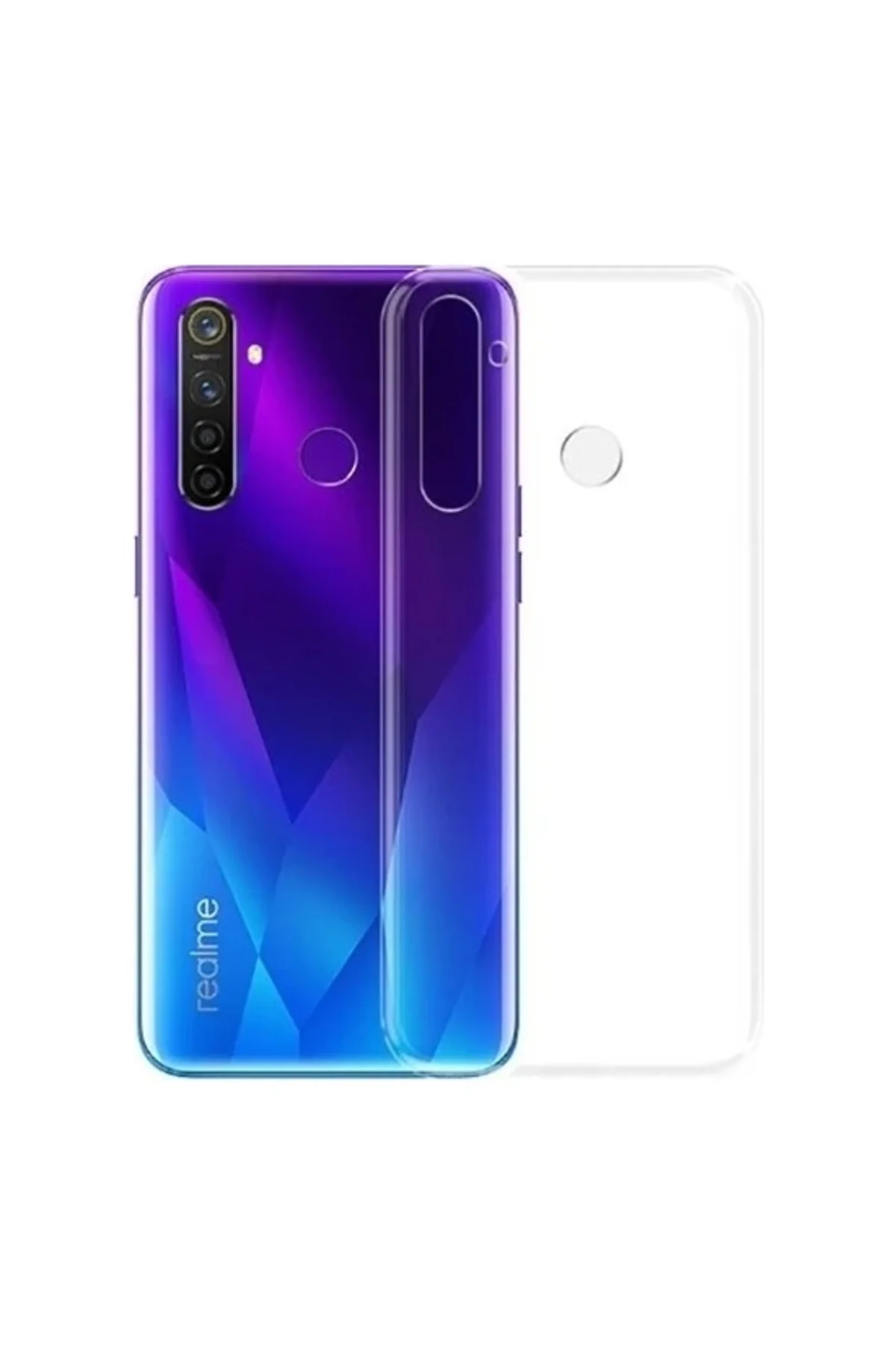 Oppo Realme 5 Pro 2.0 MM Korumalı Şeffaf Silikon Kılıf