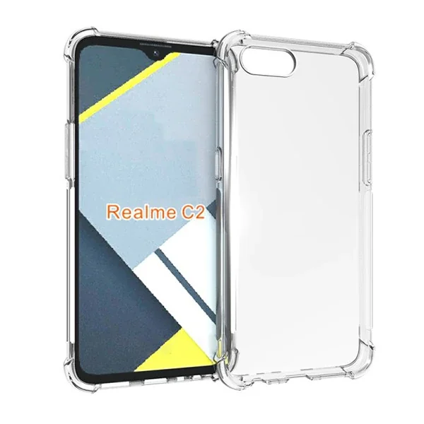 Oppo Realme C2 Anti-Drop Darbe Emici Silikon Kılıf-1852