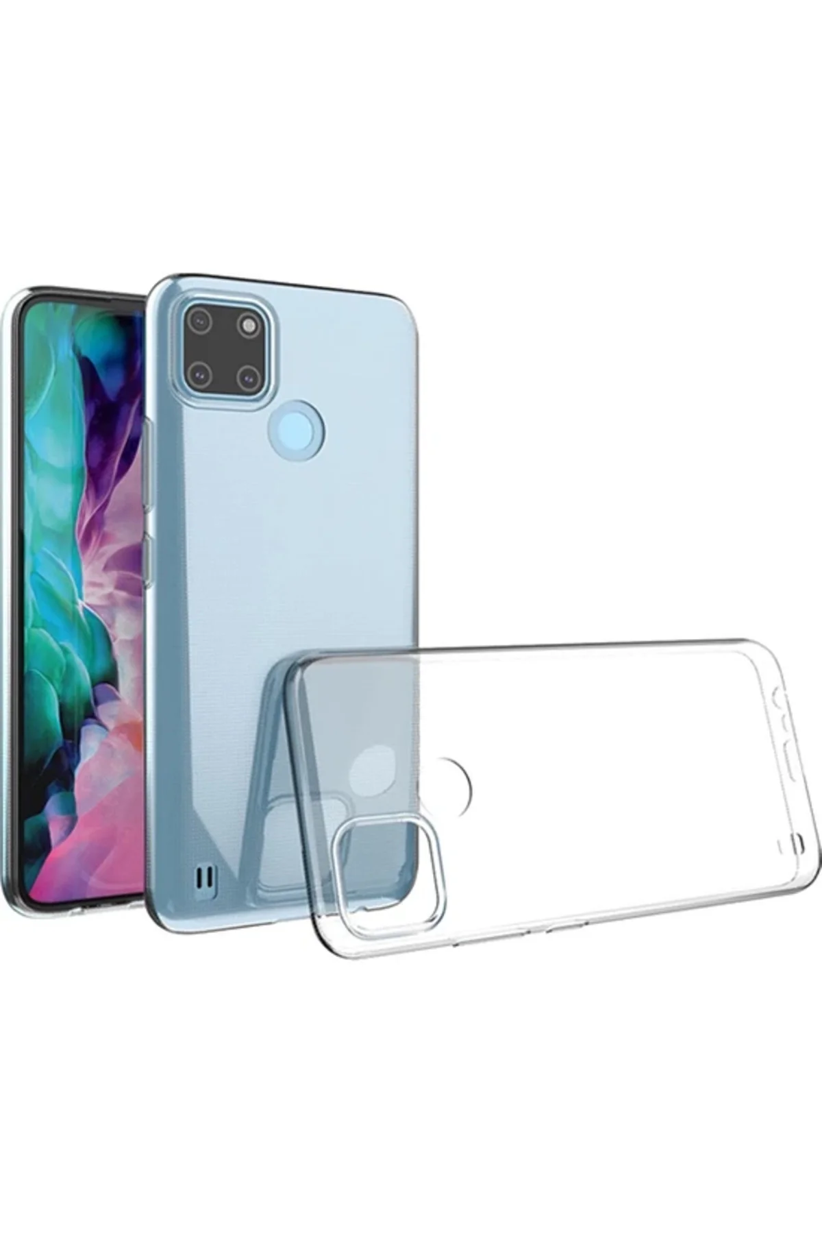 Oppo Realme C21Y 2.0 MM Korumalı Şeffaf Silikon Kılıf