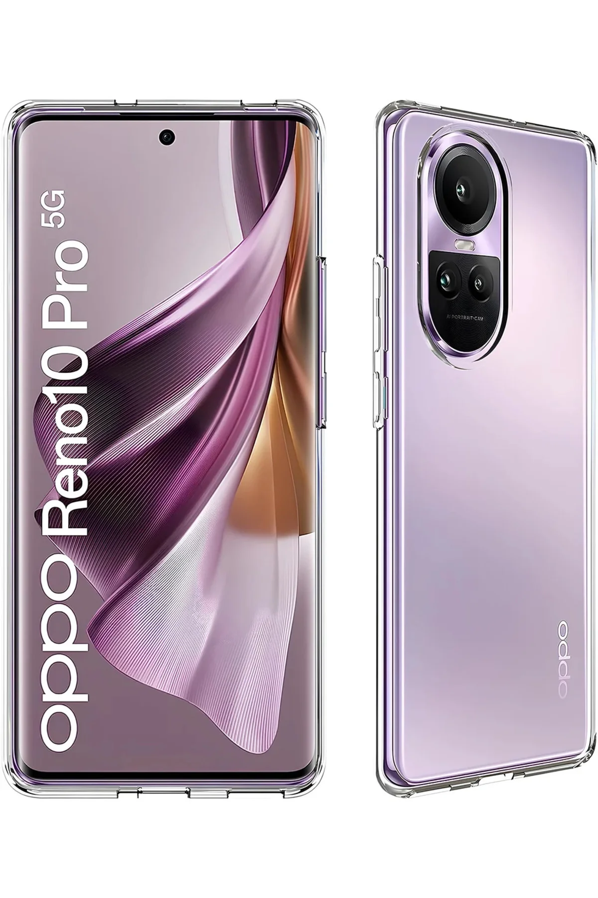 Oppo Reno 10 Premium Şeffaf Silikon Kılıf