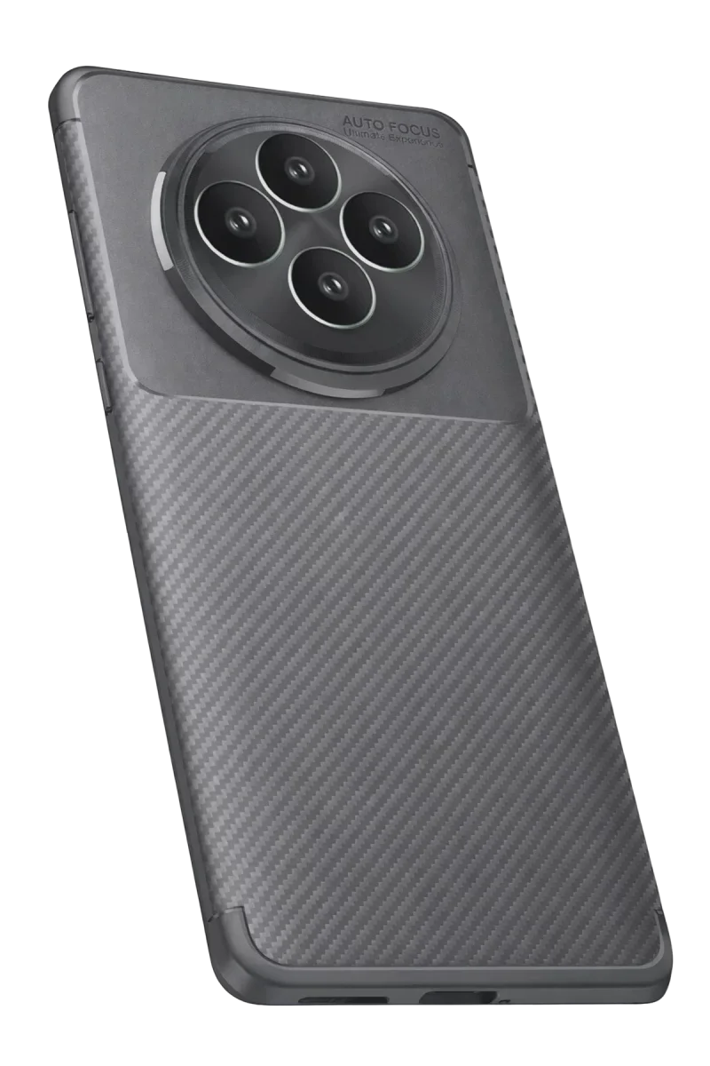 Oppo Reno 11 FS Kılıf Auto Focus Karbon Kapak - Gri Oppo Reno 11 FS Kılıf Auto Focus Karbon Kapak - Gri