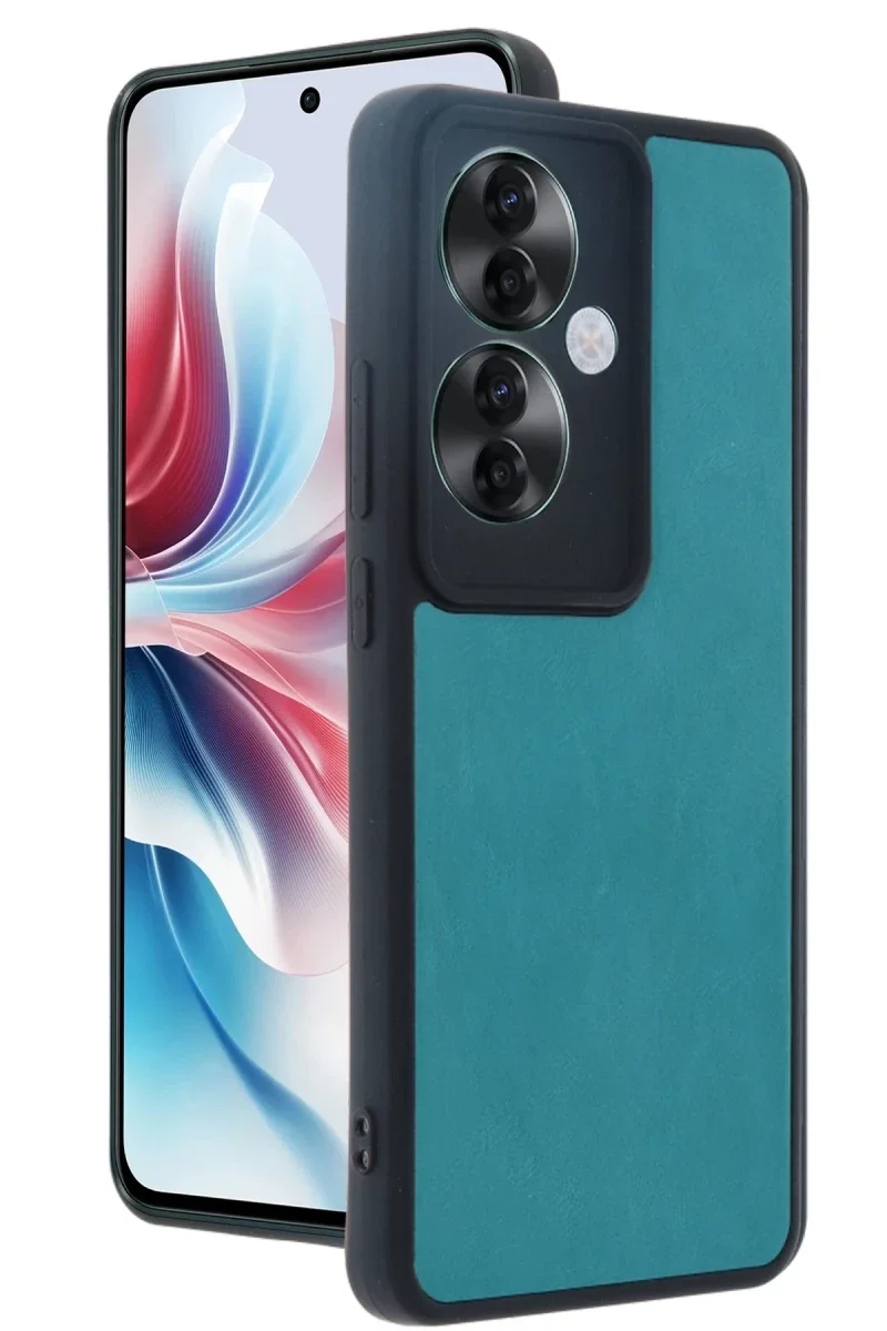 Oppo Reno 11F Kılıf Aras Deri Kapak - Açık Yeşil Oppo Reno 11F Kılıf Aras Deri Kapak - Açık Yeşil