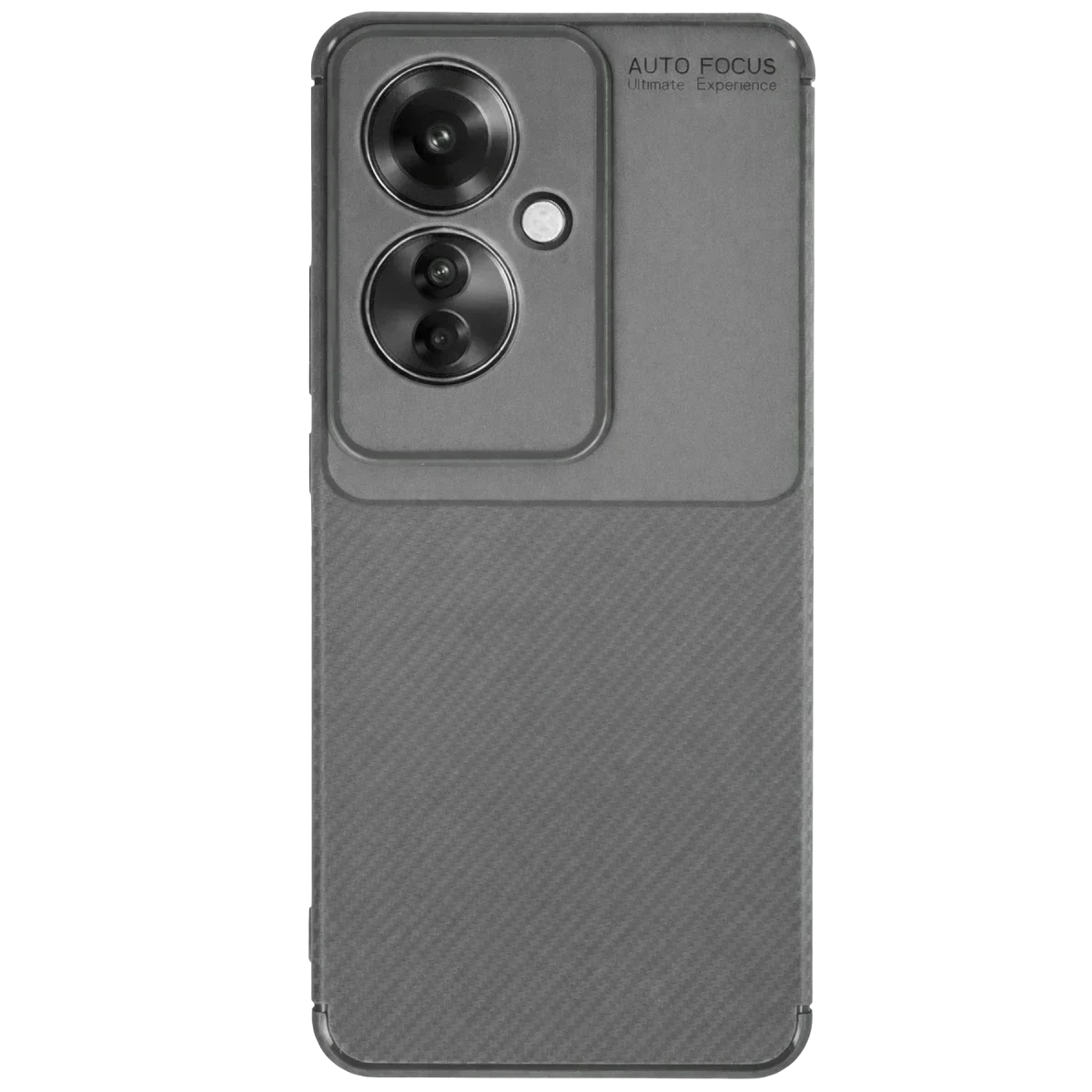 Oppo Reno 11F Kılıf Auto Focus Karbon Kapak - Gri Oppo Reno 11F Kılıf Auto Focus Karbon Kapak - Gri
