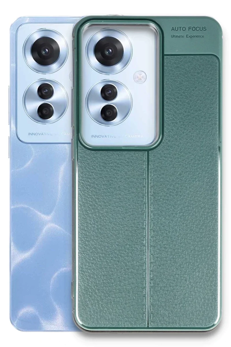 Oppo Reno 11F Kılıf Auto Focus Kapak - Koyu Yeşil Oppo Reno 11F Kılıf Auto Focus Kapak - Koyu Yeşil