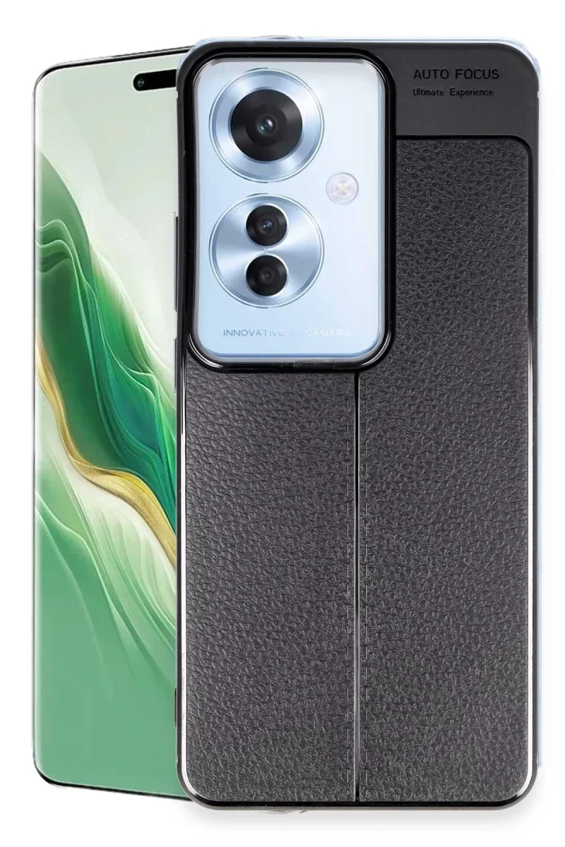 Oppo Reno 11F Kılıf Auto Focus Kapak - Siyah Oppo Reno 11F Kılıf Auto Focus Kapak - Siyah
