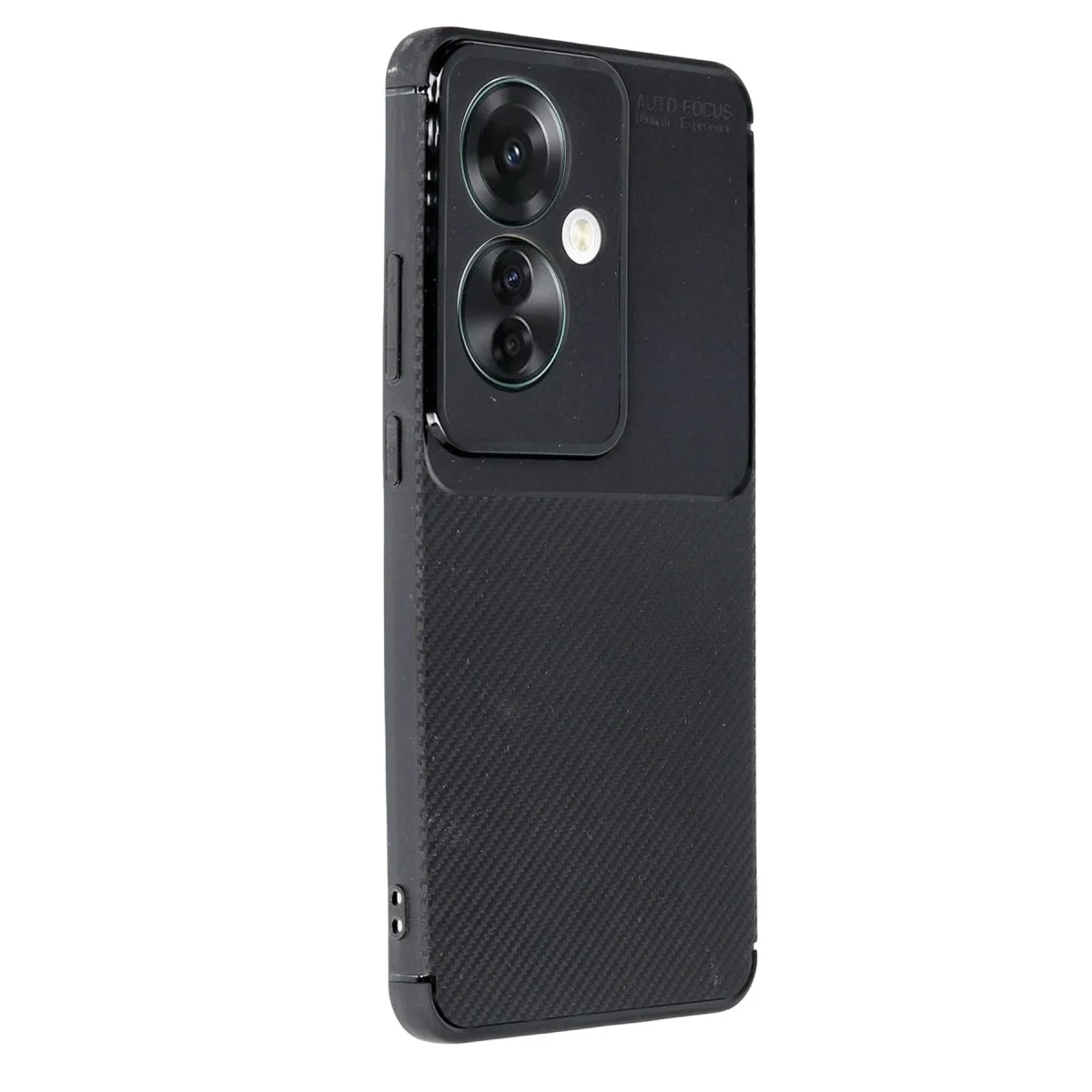 Oppo Reno 11f Kılıf Auto Focus Karbon Kapak - Siyah