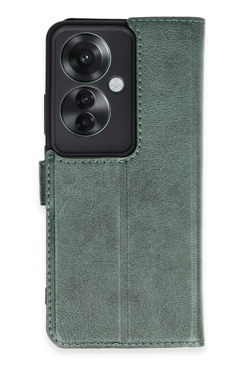 Oppo Reno 11F Kılıf Trend S Plus Kapaklı Kılıf - Yeşil Fiyatı, Yorumları ve Özellikleri