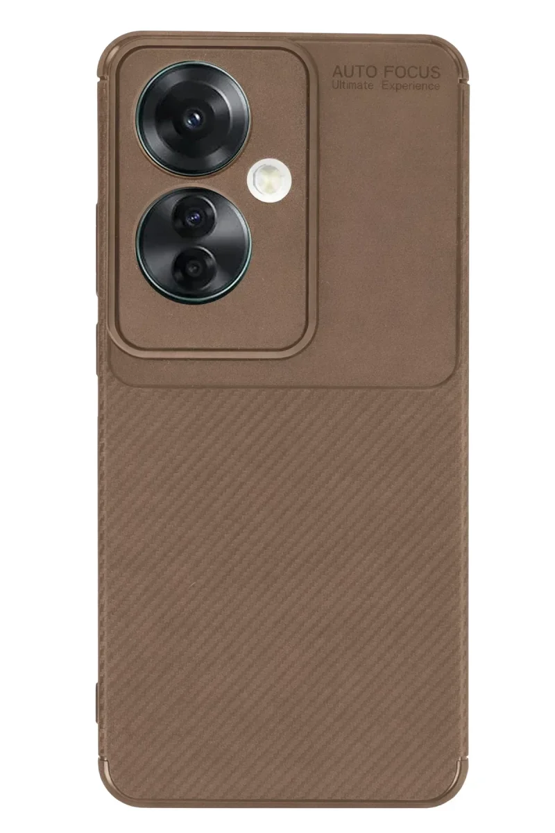 Oppo Reno 11F Kılıf Auto Focus Karbon Kapak - Kahverengi Fiyatı, Yorumları ve Özellikleri