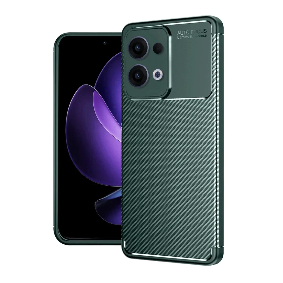 Oppo Reno 13 Pro Kılıf Auto Focus Karbon Kapak - Koyu Yeşil Fiyatı, Yorumları ve Özellikleri