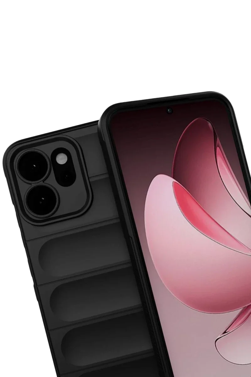 Oppo Reno 14 Optimum Silikon - Siyah Oppo Reno 14 Optimum Silikon - Siyah