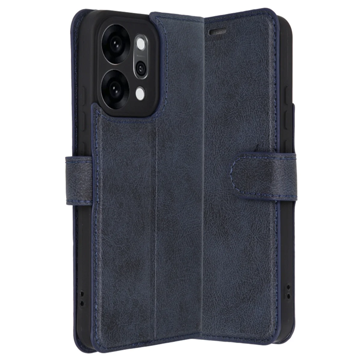 Oppo Reno 14 Trend S Plus Kapaklı Kılıf - Lacivert Oppo Reno 14 Trend S Plus Kapaklı Kılıf - Lacivert