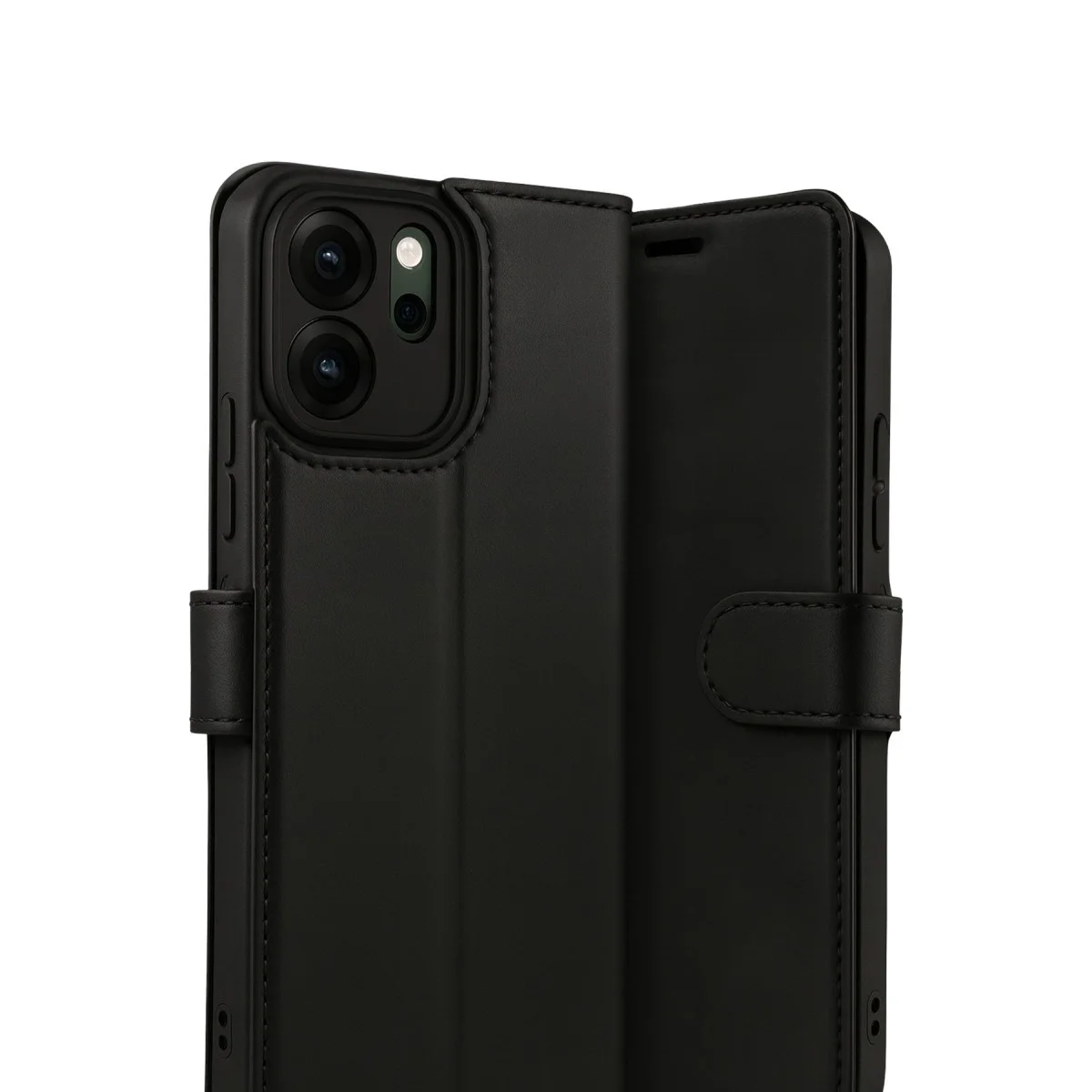 Oppo Reno 14f Trend S Plus Kapaklı Kılıf - Siyah Oppo Reno 14f Trend S Plus Kapaklı Kılıf - Siyah