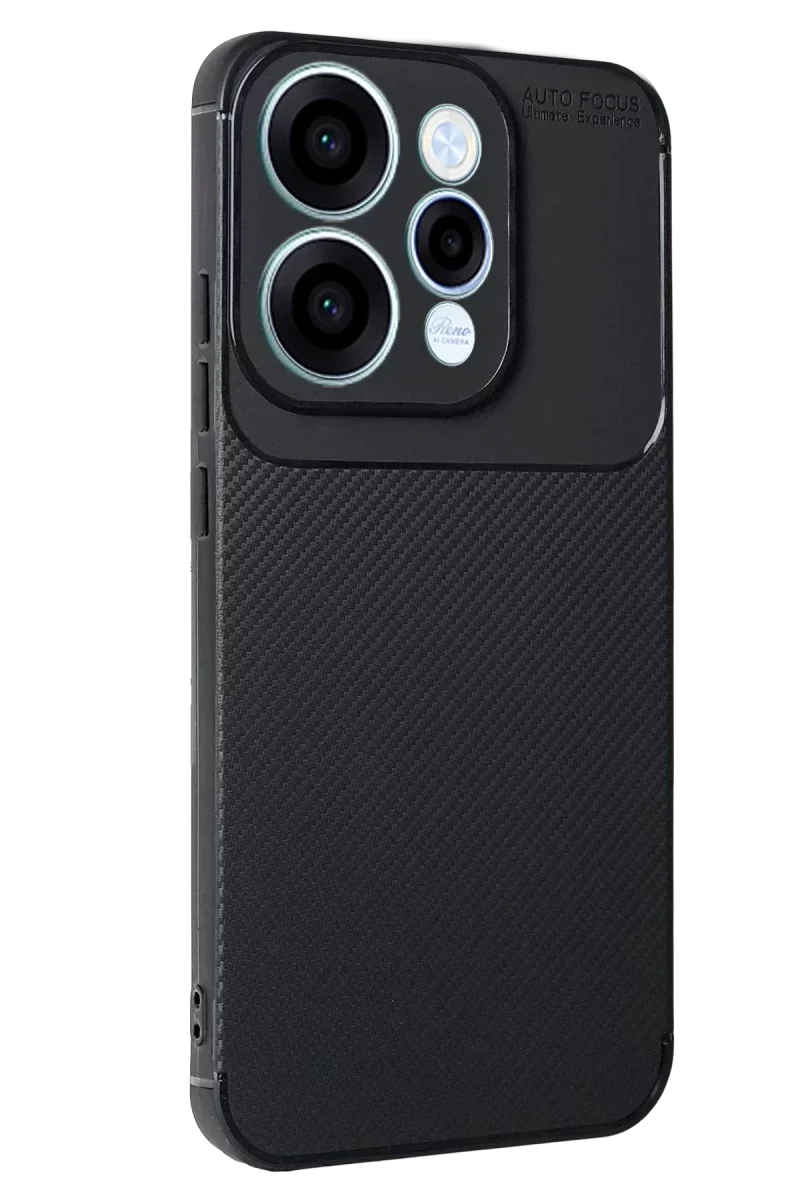 Oppo Reno 15 Auto Focus Karbon Kapak - Siyah Oppo Reno 15 Auto Focus Karbon Kapak - Siyah