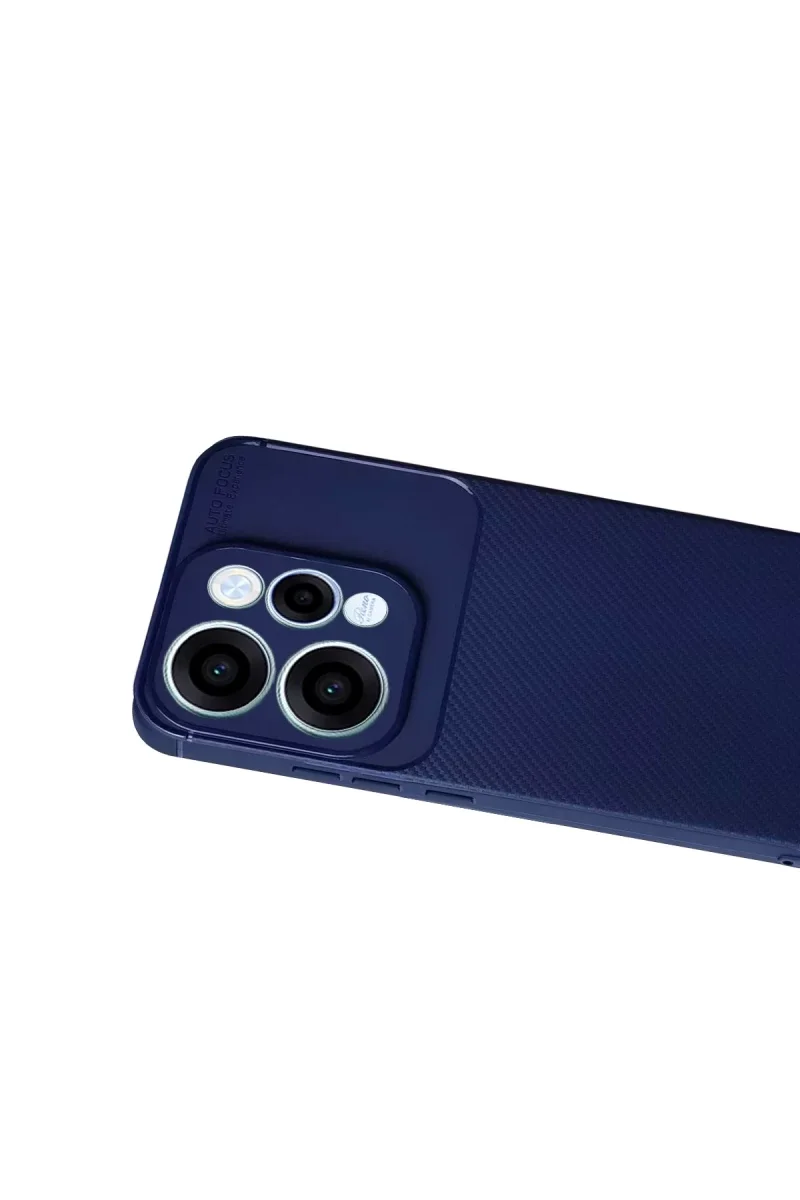 Oppo Reno 15 Auto Focus Karbon Kapak - Lacivert Oppo Reno 15 Auto Focus Karbon Kapak - Lacivert