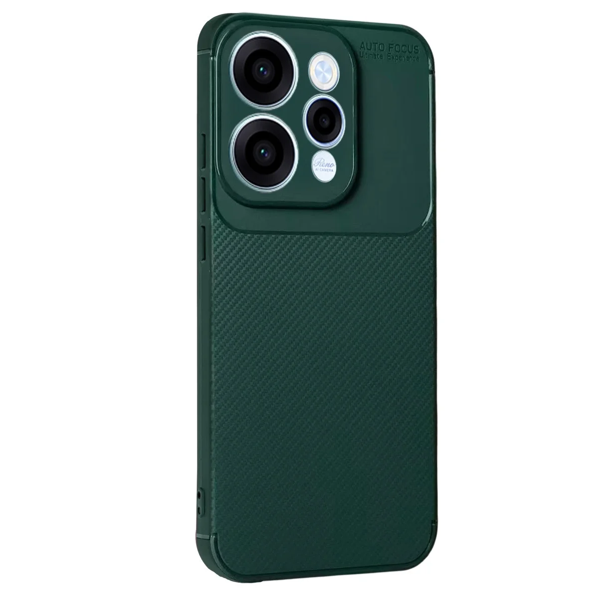 Oppo Reno 15 Auto Focus Karbon Kapak - Koyu Yeşil Oppo Reno 15 Auto Focus Karbon Kapak - Koyu Yeşil