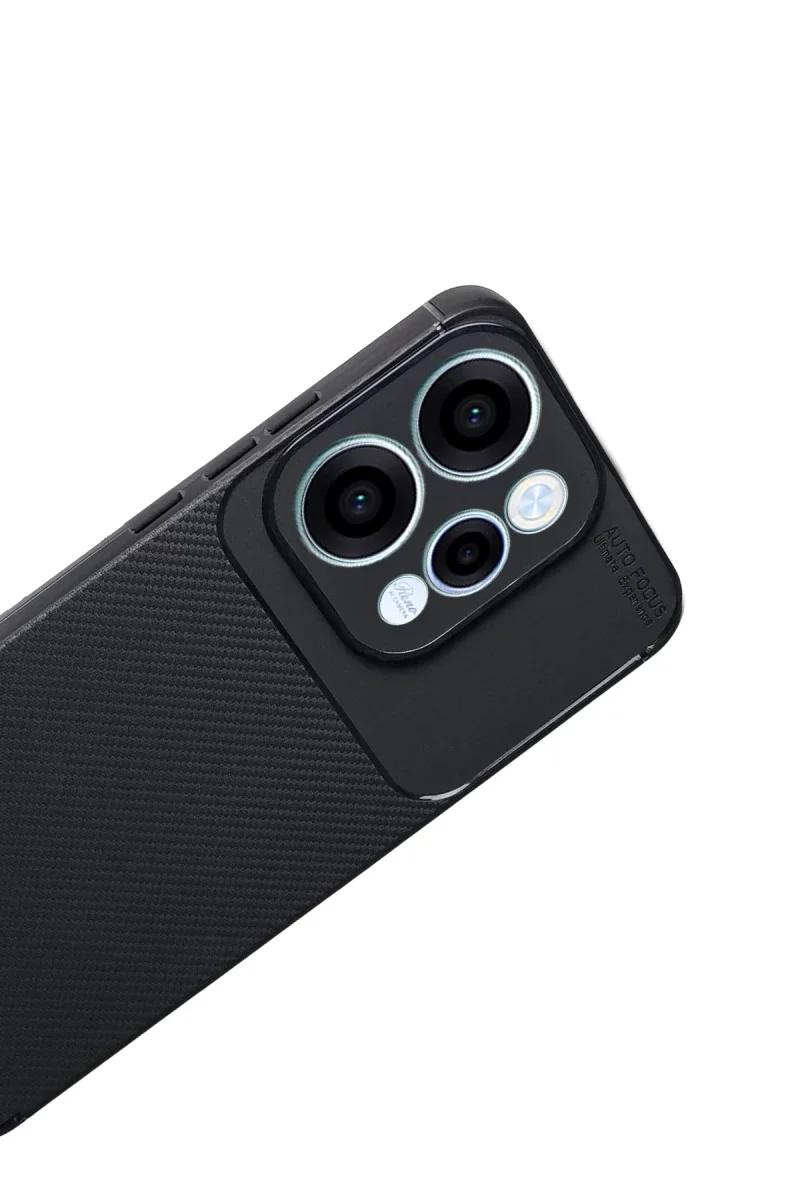 Oppo Reno 15 Auto Focus Karbon Kapak - Siyah Oppo Reno 15 Auto Focus Karbon Kapak - Siyah