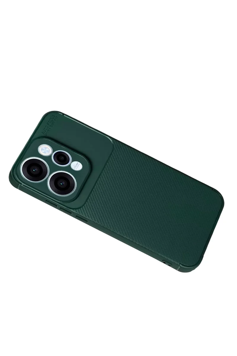 Oppo Reno 15 Auto Focus Karbon Kapak - Koyu Yeşil Oppo Reno 15 Auto Focus Karbon Kapak - Koyu Yeşil