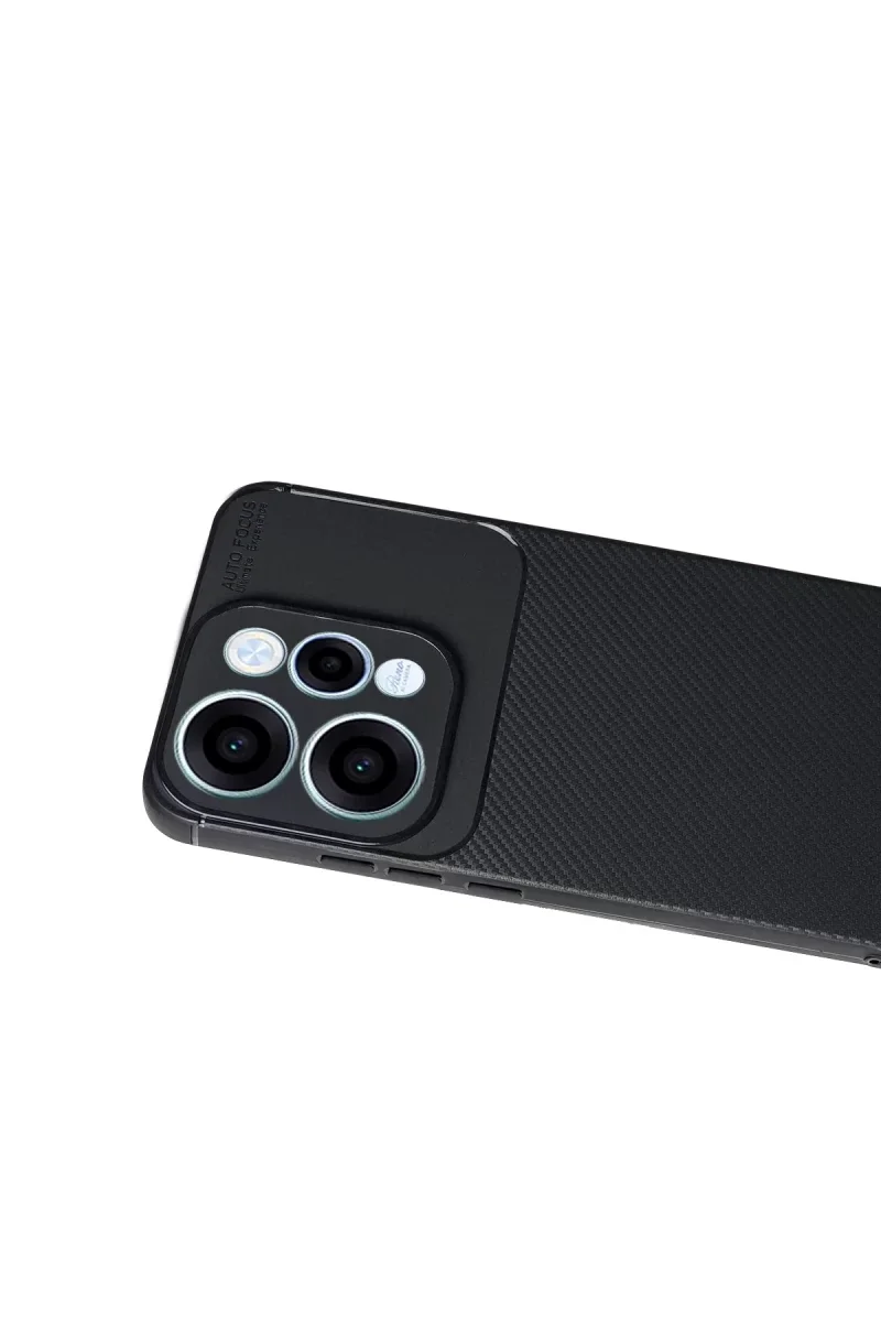 Oppo Reno 15 Auto Focus Karbon Kapak - Siyah Oppo Reno 15 Auto Focus Karbon Kapak - Siyah