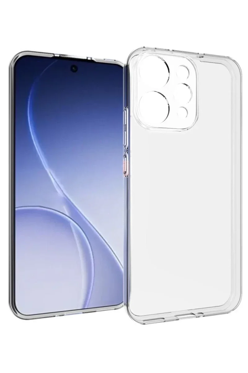 Oppo Reno 15 Lüx Şeffaf Silikon - Şeffaf Oppo Reno 15 Lüx Şeffaf Silikon - Şeffaf