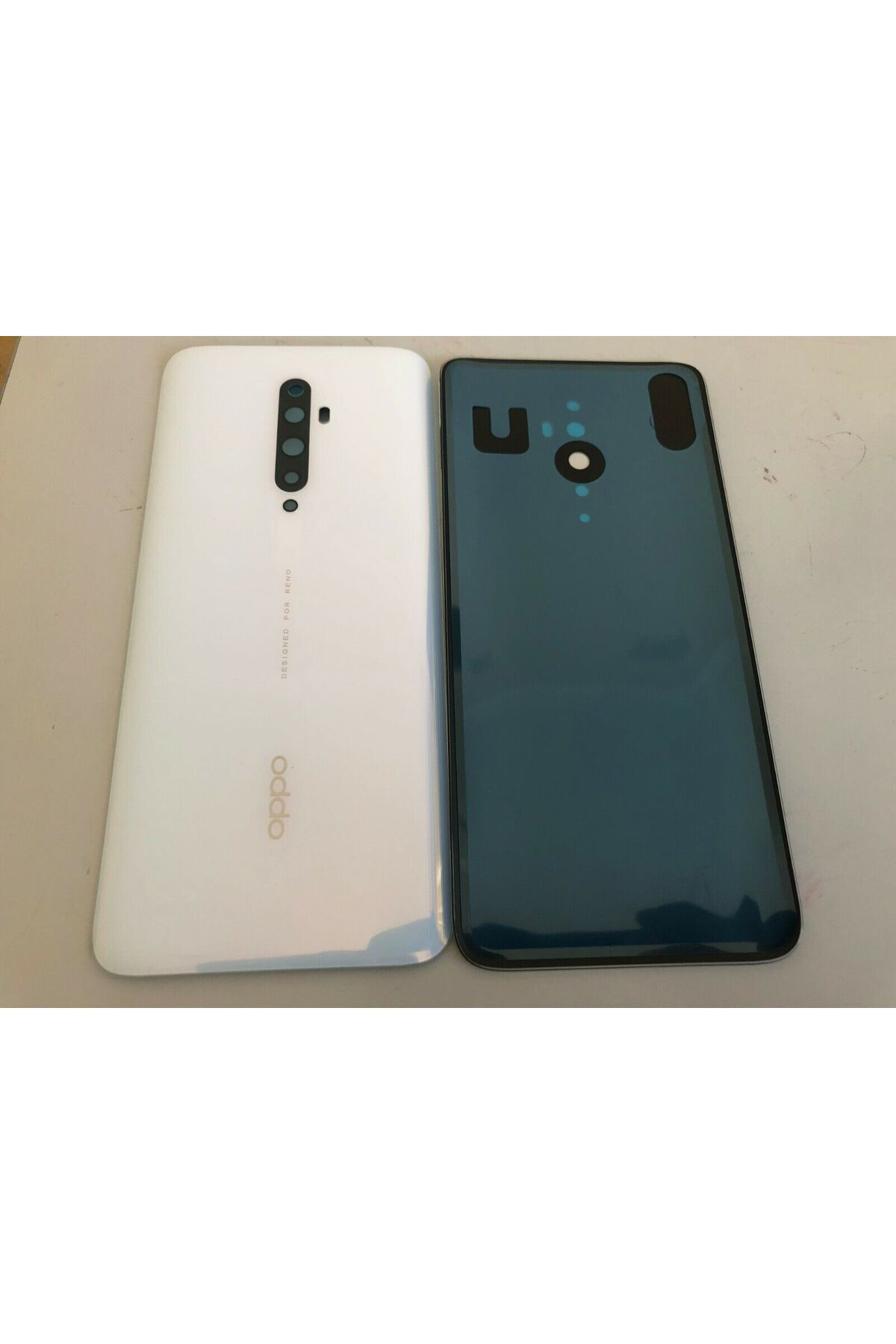 Oppo Reno 2 Z Arka Pil Kapağı, Lens Hariç Beyaz
