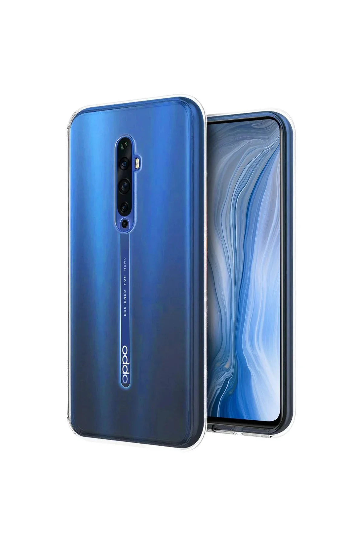 Oppo Reno 2Z Premium Silikon Kılıf Şeffaf