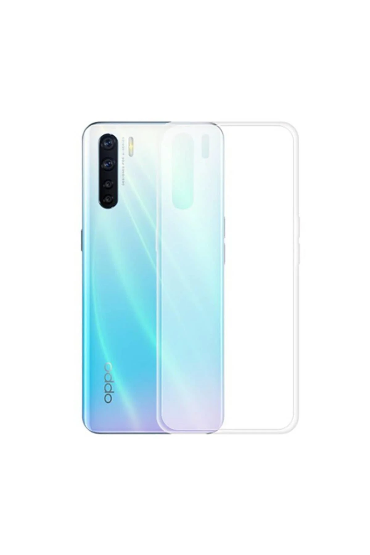 Oppo Reno 3 Premium Silikon Kılıf Şeffaf