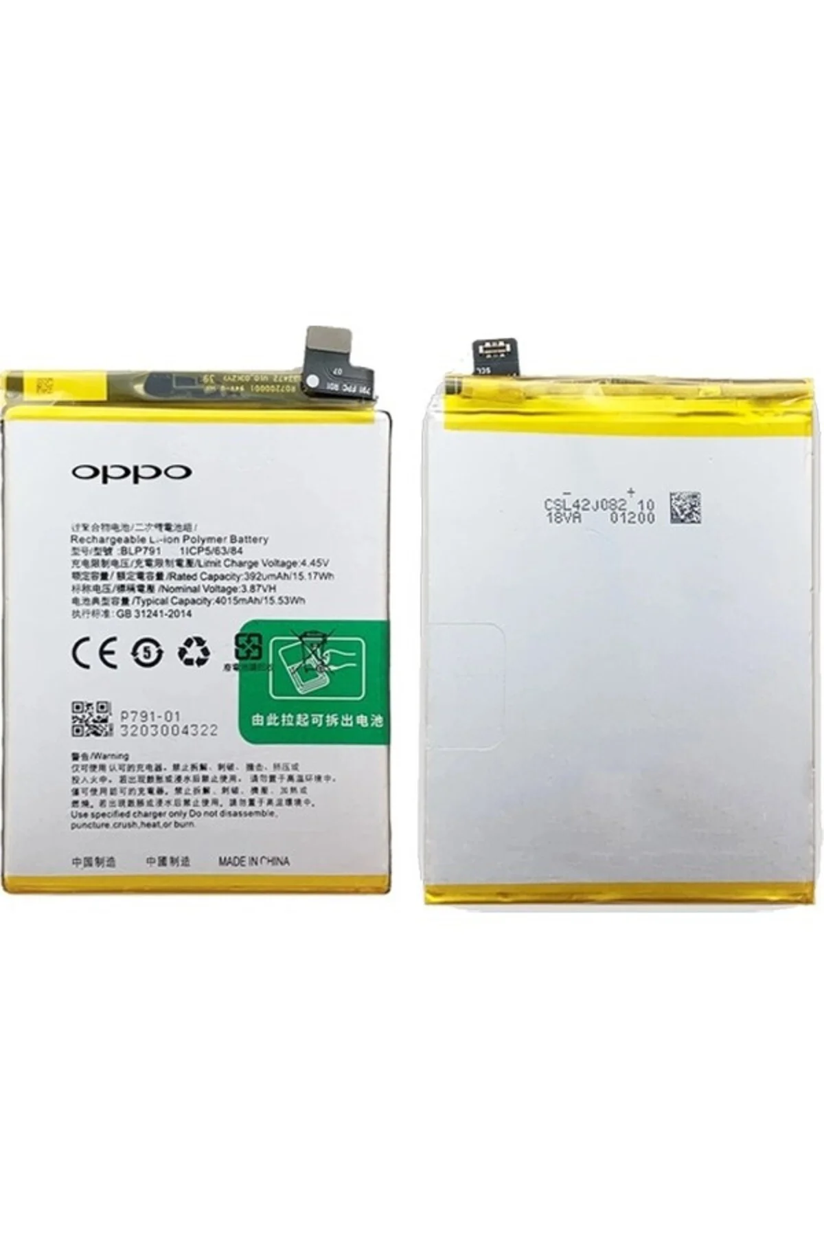 Oppo Reno 4 LİTE Batarya Pil Sıfır BLP791
