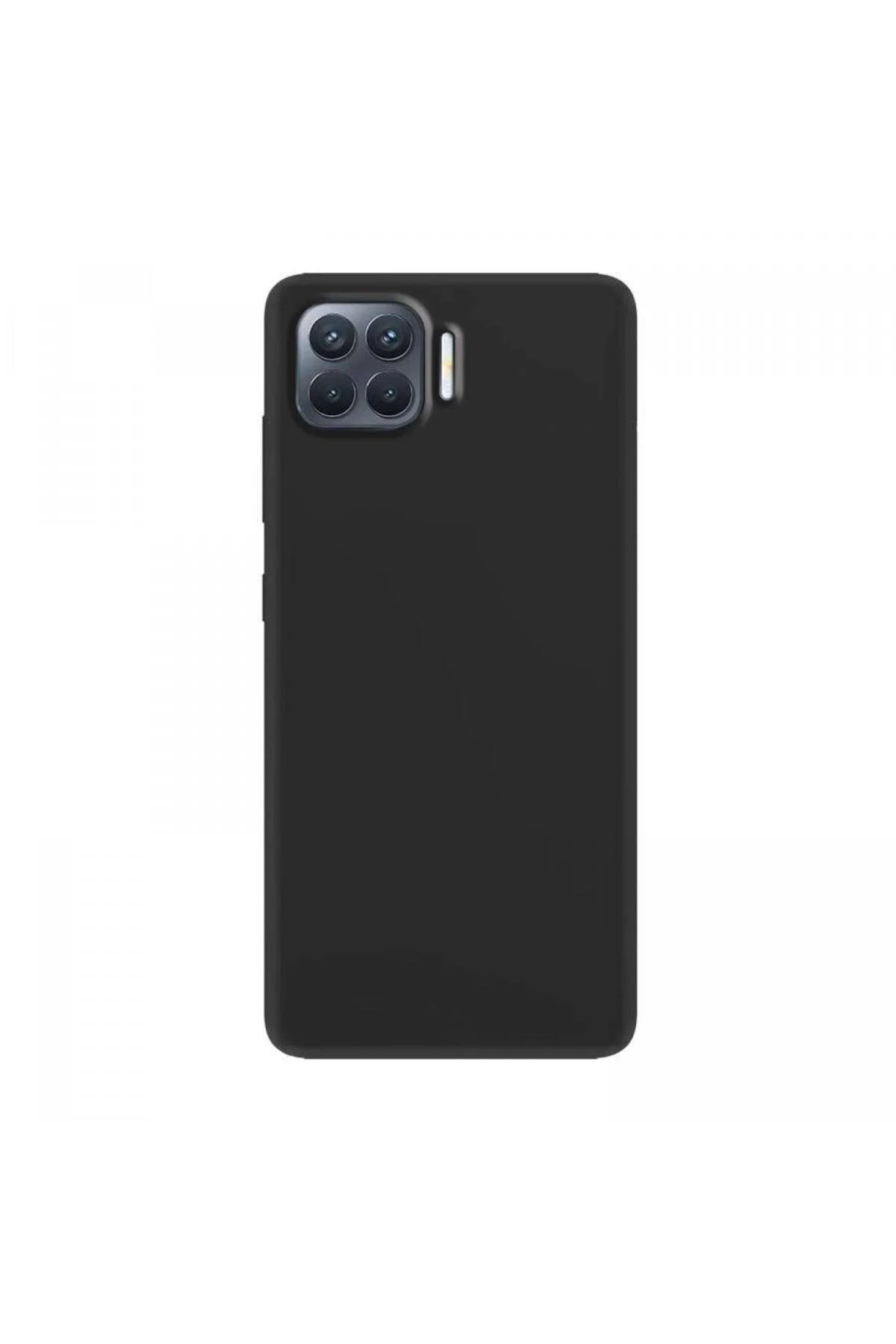 Oppo Reno 4 Lite İnce Mat Silikon Kılıf Siyah