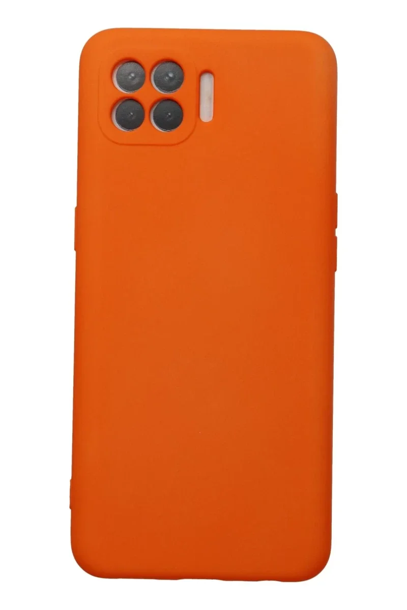 Oppo Reno 4 Lite Kılıf Nano içi Kadife Silikon - Turuncu Oppo Reno 4 Lite Kılıf Nano içi Kadife Silikon - Turuncu